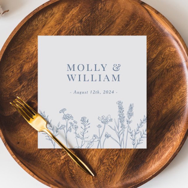 Guardanapo De Papel Periwinkle Wildflower Wedkins (Criador carregado)