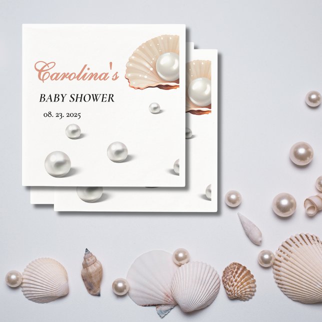 Guardanapo De Papel pérola oceânica sob o chá de fraldas marinho (Criador carregado)