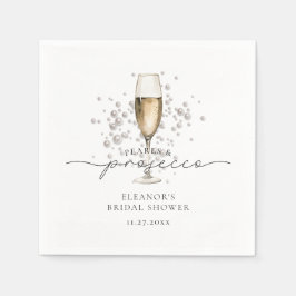 Guardanapo De Papel Pérolas de Aquarela e Chá de panela Prosecco