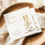 Guardanapo De Papel Pérolas e Chá de panela Mínimo Dourado do Prosecco<br><div class="desc">Pearls & Prosecco Dourado Chá de panela mínimo Napkins.</div>