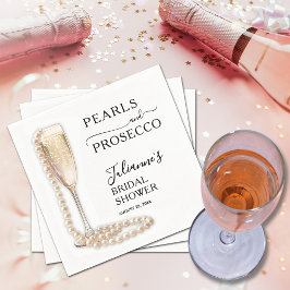 Guardanapo De Papel Pérolas e Chá de panela Prosecco