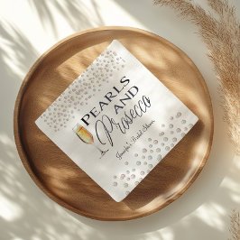 Guardanapo De Papel Pérolas e Chá de panela Prosecco