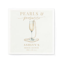 Pérolas e Chá de panela Prosecco Napkins