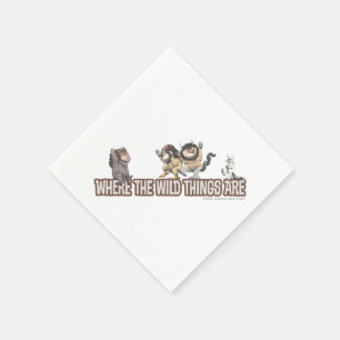 Guardanapo De Papel Personagens de Onde Vivem os Monstros no Logotipo