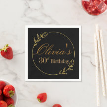 Personaliza Aniversário com Moldura Dourada