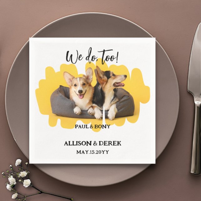 Guardanapo De Papel Personalização de Casamento de Sobremesas de Cacho (Criador carregado)