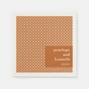 Guardanapo De Papel Personalização de Casamento Geométrico Geométr