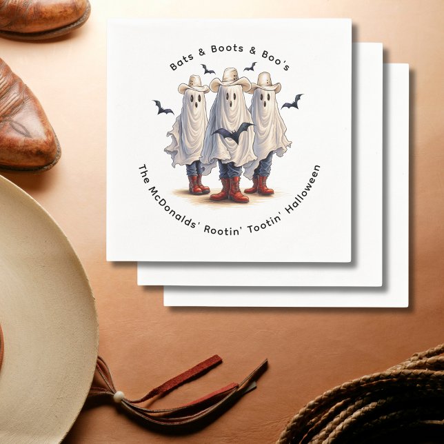 Guardanapo De Papel Personalização de Gowboys Fantasmas Engraçado do H (Personalize with your own text.  See collection for matching items)