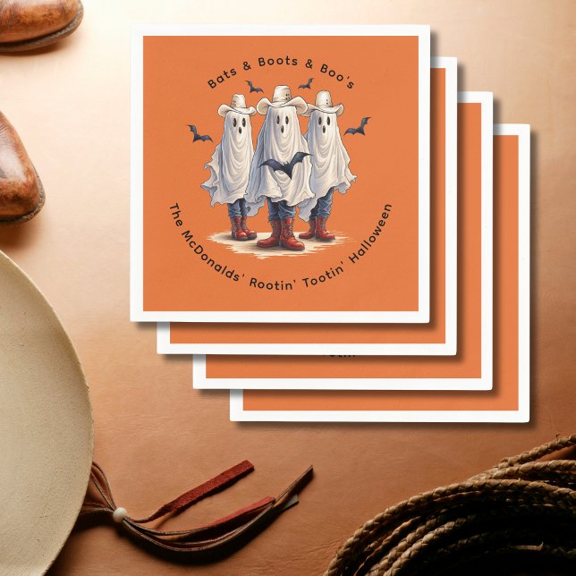 Guardanapo De Papel Personalização de Gowboys Fantasmas Engraçado do H (Replace text with your own to personalize.  See collection for other partyware)