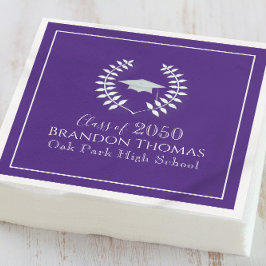 Guardanapo De Papel Personalização de Laureado Elegante para Graduação