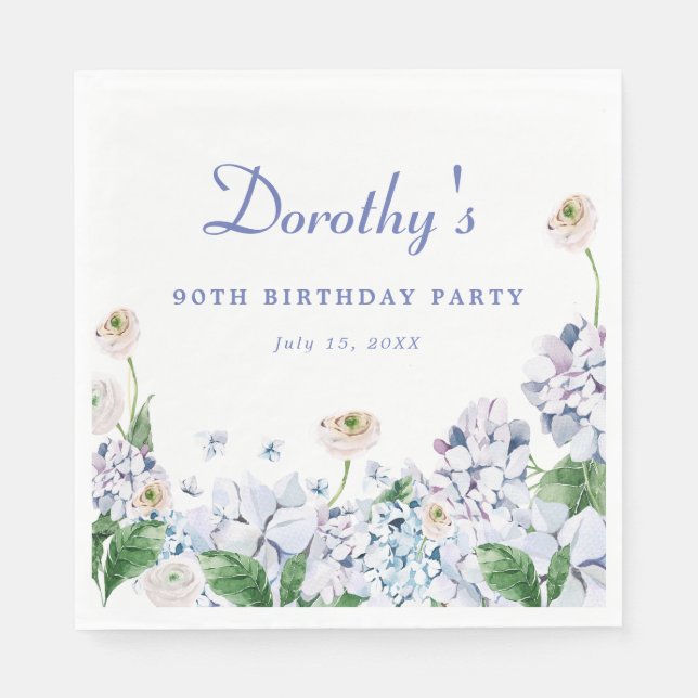 Guardanapo De Papel Personalização Personalizada para 90 de Aniversári (Frente)