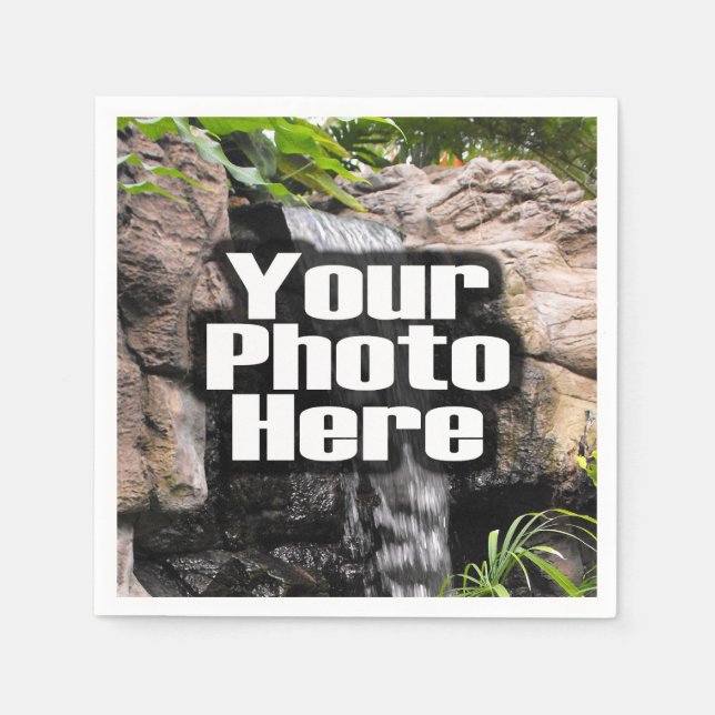 Guardanapo De Papel Personalizada Cor do Cheio de Fotografias (Frente)