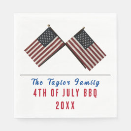 Guardanapo De Papel Personalizado 4 de julho Bandeira Americana Napkin
