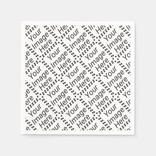 Guardanapo de papel personalizado - Branco padrão  (Frente)