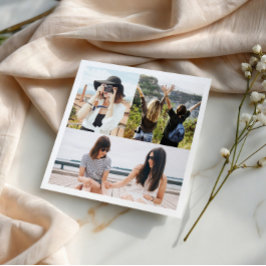 Guardanapo de papel personalizado com colagem de 3