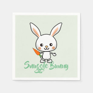 Guardanapo De Papel Personalizado de Bunny Kawaii