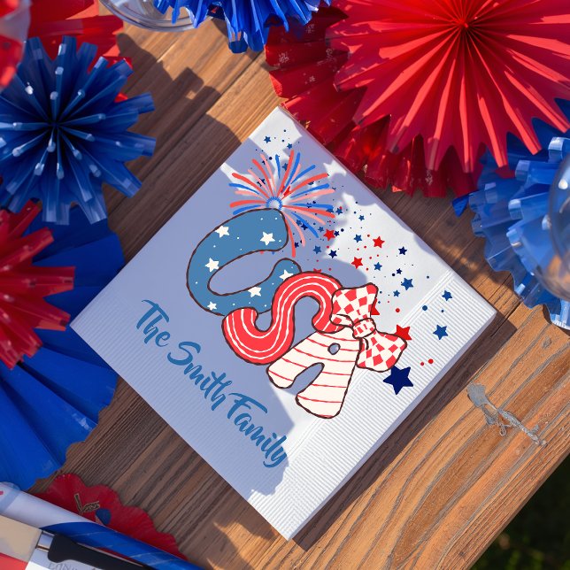 Guardanapo de papel personalizado EUA (Criador carregado)