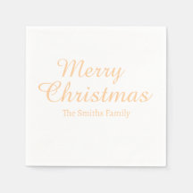 Personalizado Nome Moderno de Merry Natal