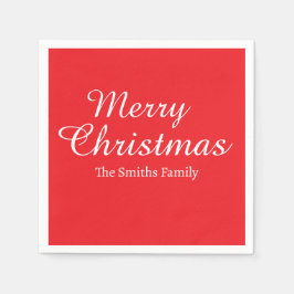 Guardanapo De Papel Personalizado Nome Moderno Natal Feliz