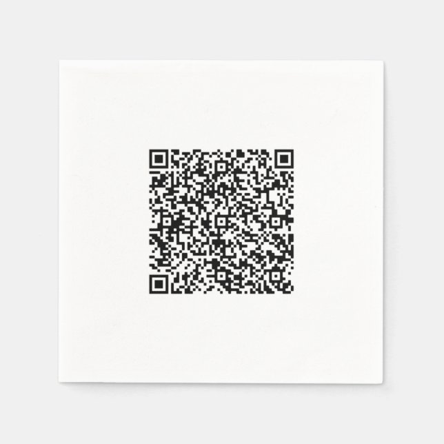 Guardanapo De Papel Personalizado Personalizado Seu Código QR Informaç (Frente)