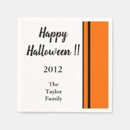Guardanapo De Papel Personalizado Qualquer Nome Trendy Happy Halloween