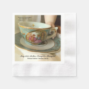 Guardanapo De Papel Personalizado [Seu evento] Bebida Teacup Francesa 