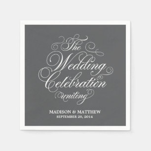 Guardanapo de papel personalizados da elegância