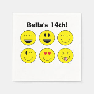 Guardanapo de papel personalizados de "Emojis"