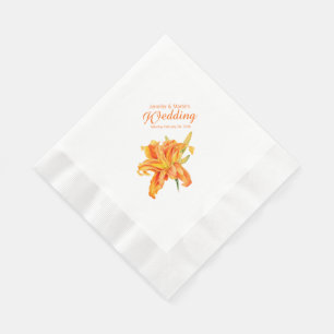 Guardanapo de papel personalizados laranja do