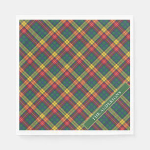 Guardanapo De Papel Personalizar a Xadrez Clan Buchanan Tartan
