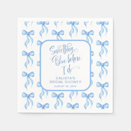 Guardanapo De Papel Personalizar algo azul antes de fazer o Chá de pan