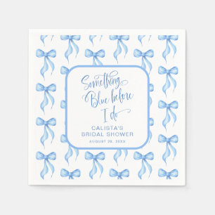 Guardanapo De Papel Personalizar algo azul antes de fazer o Chá de pan