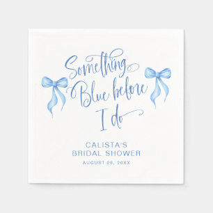 Guardanapo De Papel Personalizar algo azul antes de fazer o Chá de pan