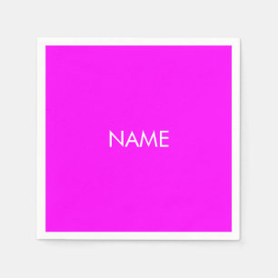 Guardanapo De Papel Personalizar com nome, texto magenta magenta magen
