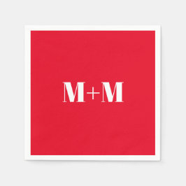 Guardanapo De Papel Personalizar com o papel vermelho Número da Carta 