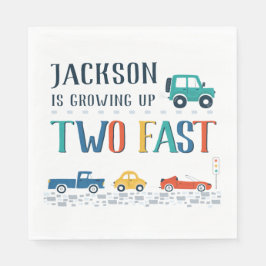 Guardanapo De Papel Personalizar dois segundos de aniversário rápido