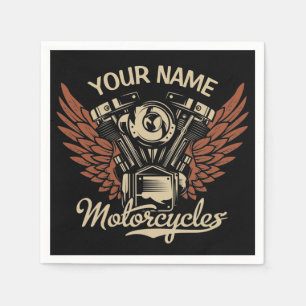 Guardanapo De Papel Personalizar Garagem de Motocicletas Biker