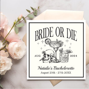 Guardanapo De Papel Personalizar Noiva Ou Morrer Bachelorette Parte Co
