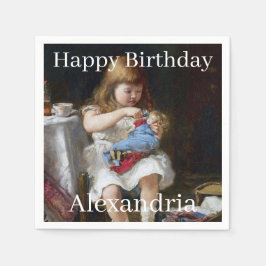 Guardanapo De Papel Personalizar nome Pequena mãe ansiosa