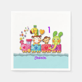 Guardanapo De Papel Personalizar o Aniversário Treinar Criança Jovem