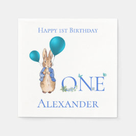 Guardanapo De Papel Personalizar Peter o primeiro aniversario do coelh
