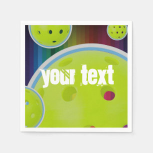 Guardanapo De Papel Personalizar Pickleball Personalizar Diversão da B