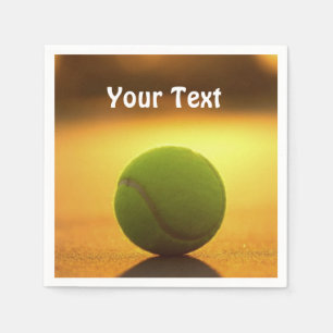 Guardanapo De Papel Personalizar Tênis Ball Tênis Court Personalize