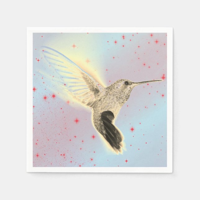 Guardanapo de papel personalizável para o HUMMINGB (Frente)