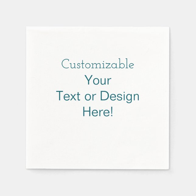 Guardanapo De Papel Personalizável/ Seu Texto ou Design aqui! (Frente)