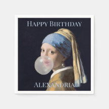 Personalize a garota com chiclete a brinco de péro