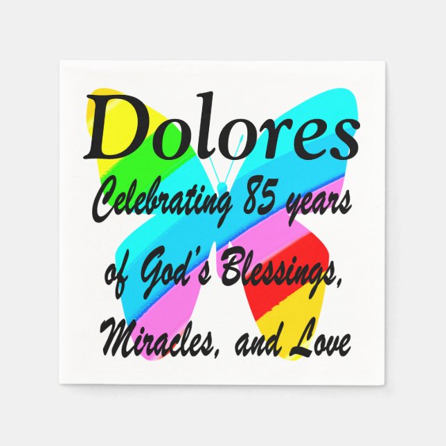 GUARDANAPO DE PAPEL PERSONALIZE ADORAVELMENTE OS NAPKINS DE ANIVERSÁRI (Frente)