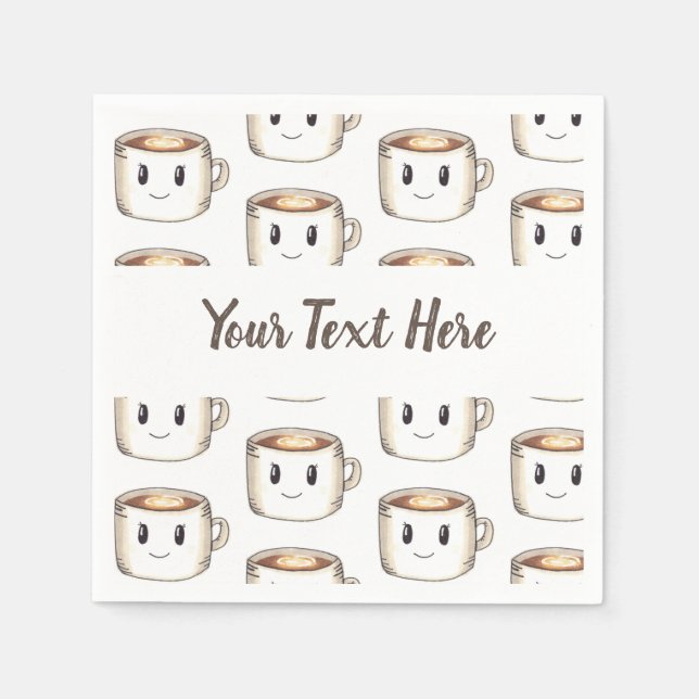 Guardanapo De Papel Personalize! Café Themed Napkins (Frente)