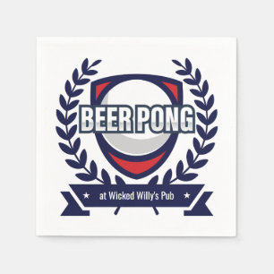 Guardanapo De Papel Personalize Este Logo de Beer Pong
