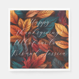 Guardanapo De Papel Personalize Luncheon Paper Napkins Thanksgiving